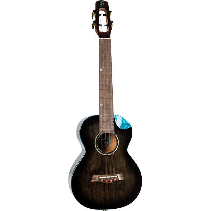 Flight Royal Series Nighthawk Tenor Black Stain elektrisch-akoestische tenor ukelele met gigbag