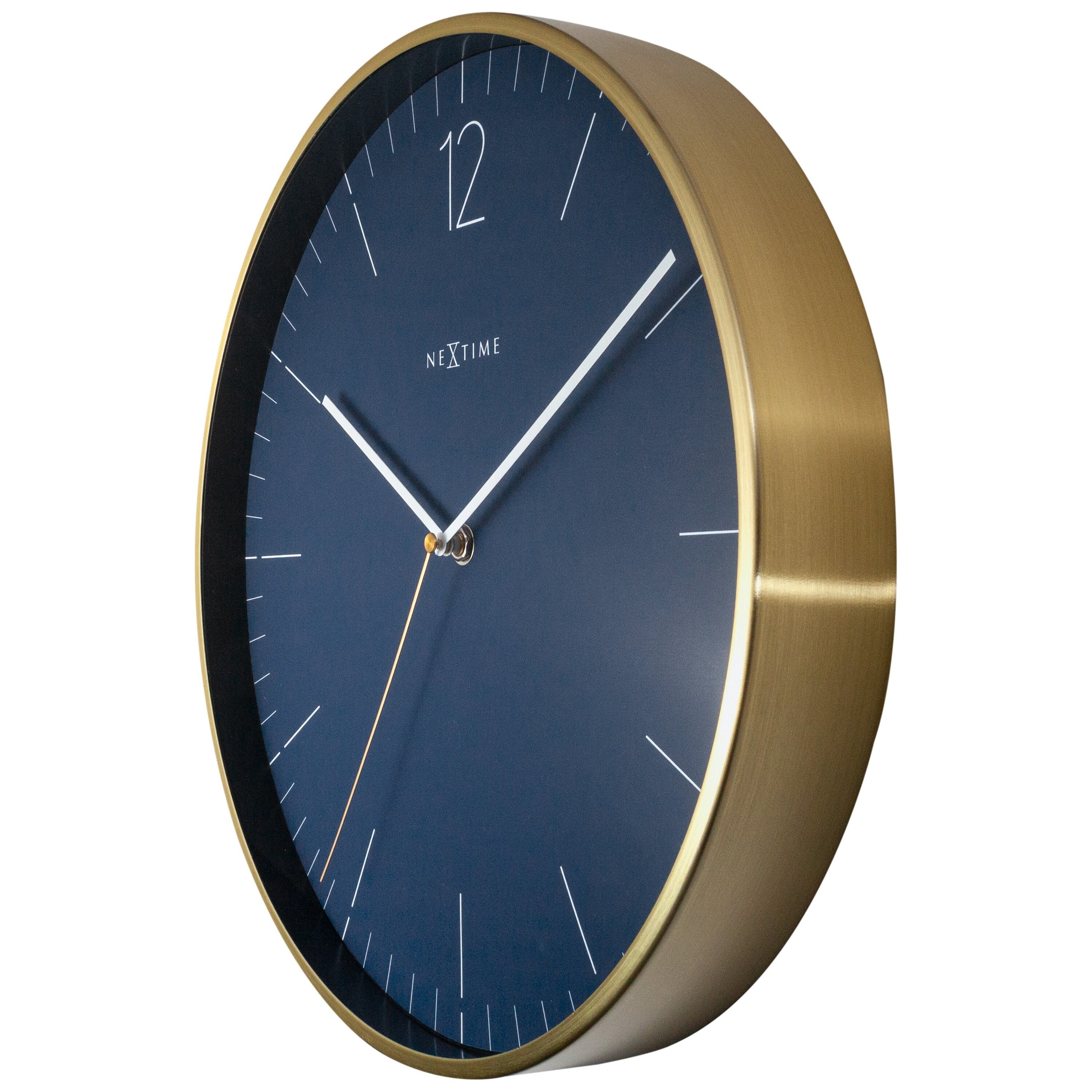NeXtime Essential Blauwe Wandklok Ã 34 cm
