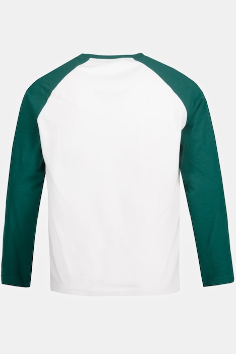 T-Shirt, Langarm, zweifarbig, Bison Print