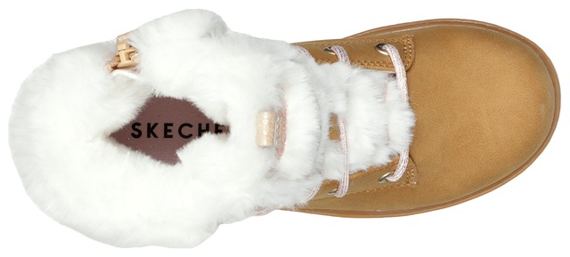 Skechers Winterstiefel »STREET GLITZ«  , Worker Boot, Schnürstiefel, Winterboots mit Kunstfell am Schaft