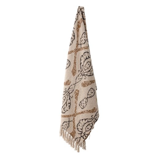Bloomingville Freddy Plaid, Natur, 130x160 cm
