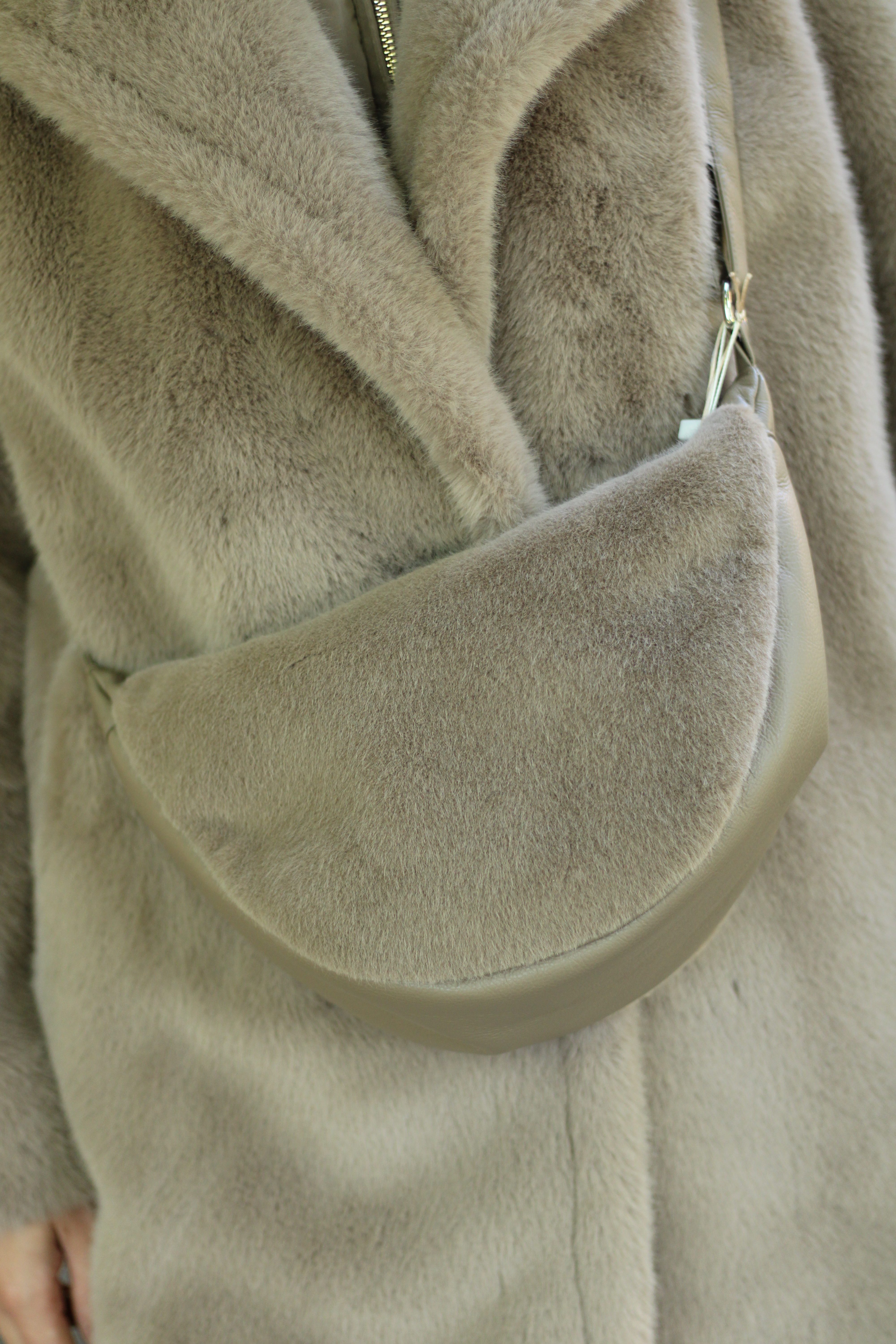 Rino & Pelle - Dalina Round Mini Crossbody Bag - Toffee