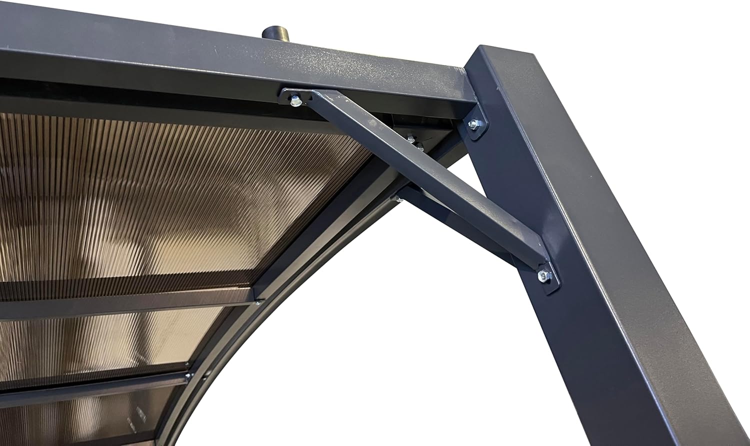 LECO - ausziehbare Jotta 4.0 Pergola 5,38 x 3 m mit Polycarbonat-Dach – anthrazit