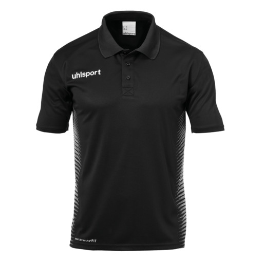 Camisa Polo Score Preta/Branca Uhlsport