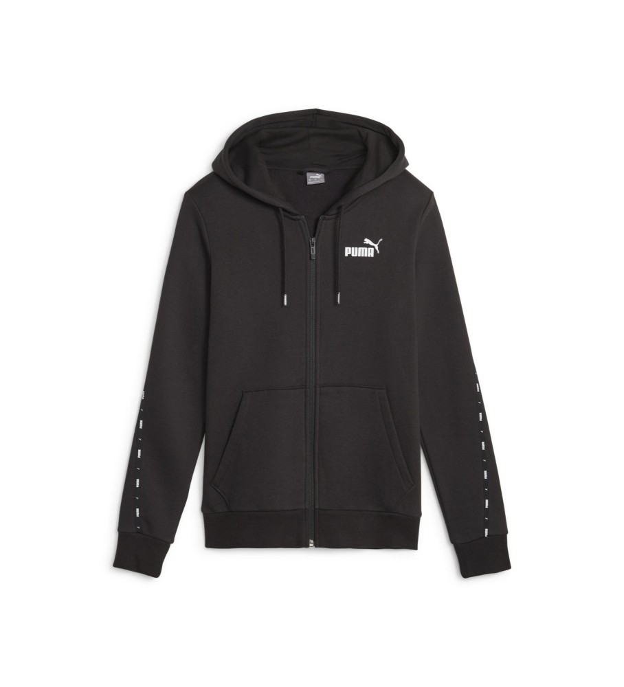 Moletom preto Puma Essential Tape