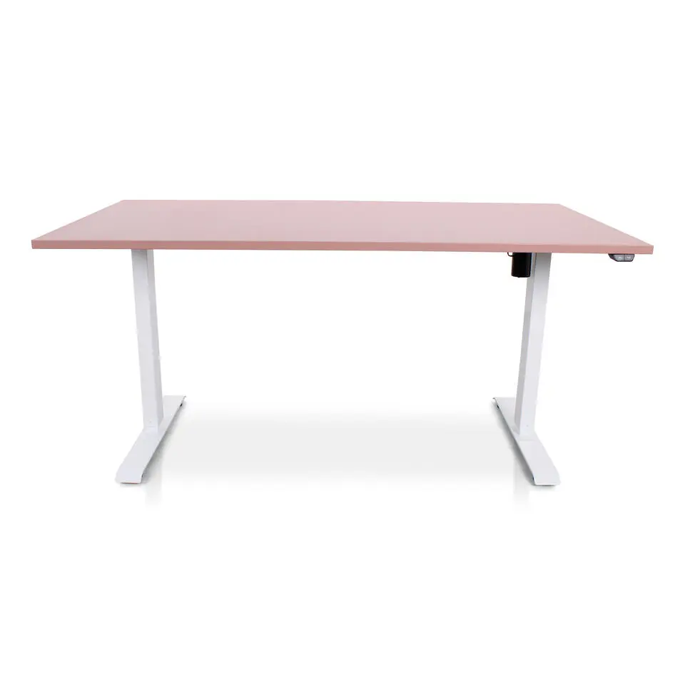 MRC EASY Zit-Sta Bureau – Elektrisch Verstelbaar – 160x80 cm – Blad Dusty Rose