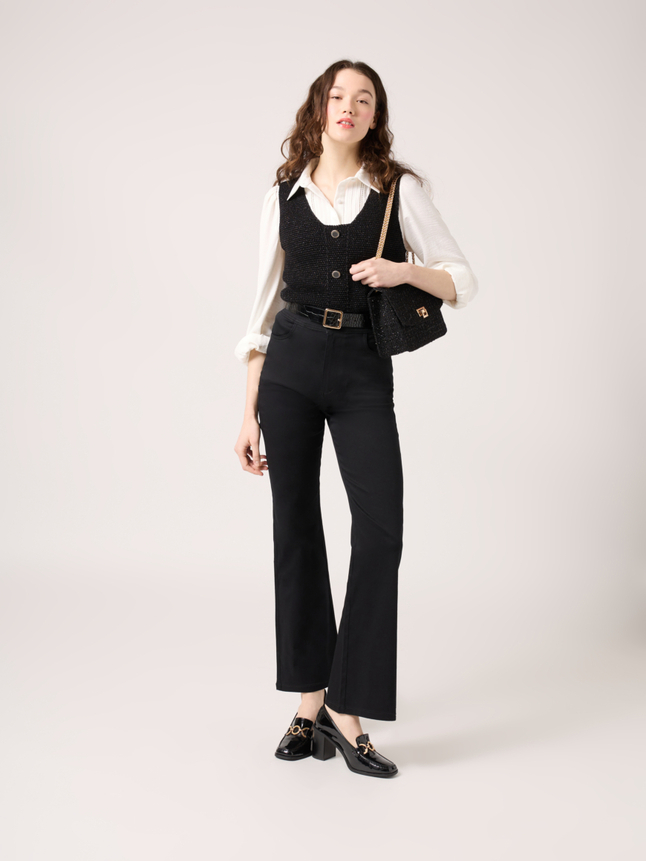 Pantalon 5 poches kick flare