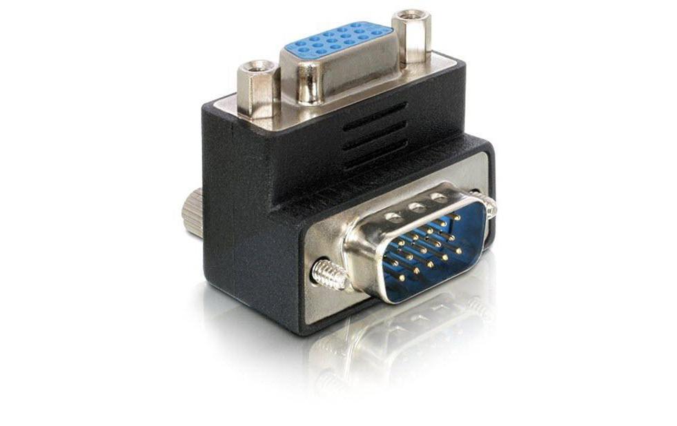Winkeladapter 90°, m-f VGA - VGAVGA-Adapter mit abgewinkelter Buchse