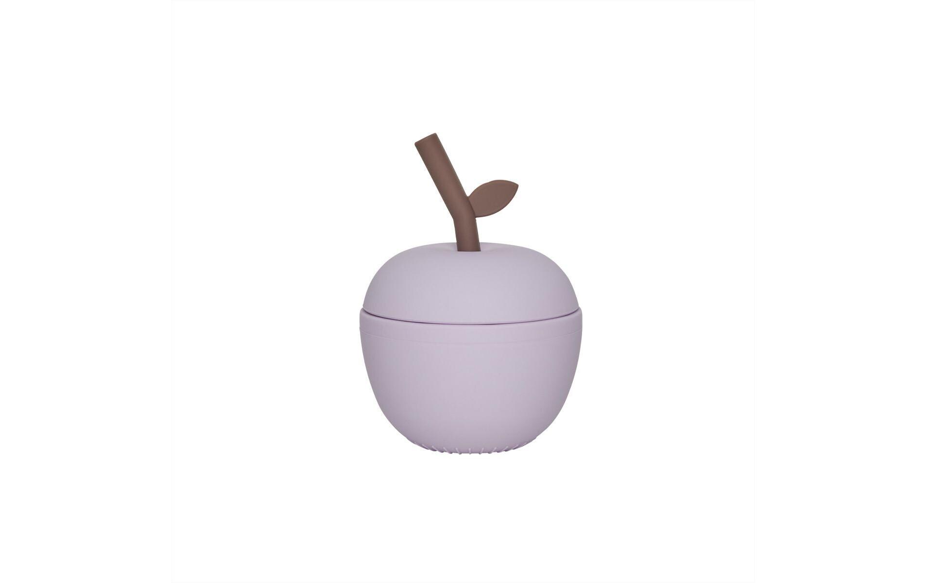 Kindertrinkbecher Apple Cup LavendelSilikonbecher