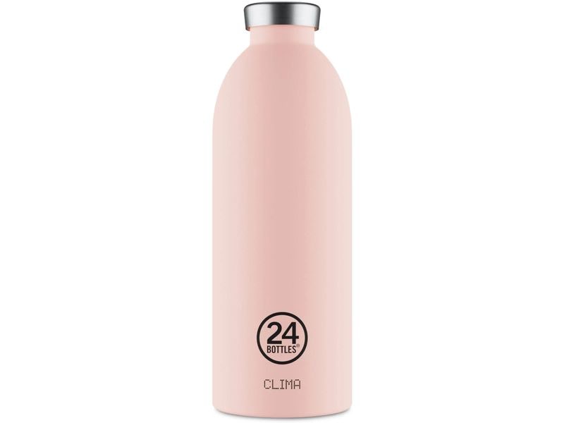 24Bottles Thermosflasche Clima 500 ml, Dusty Pink Isolierte Edelstahl-Thermosflasche für heisse und kalte Getränke, ideal für den täglichen Gebrauch und Reisen