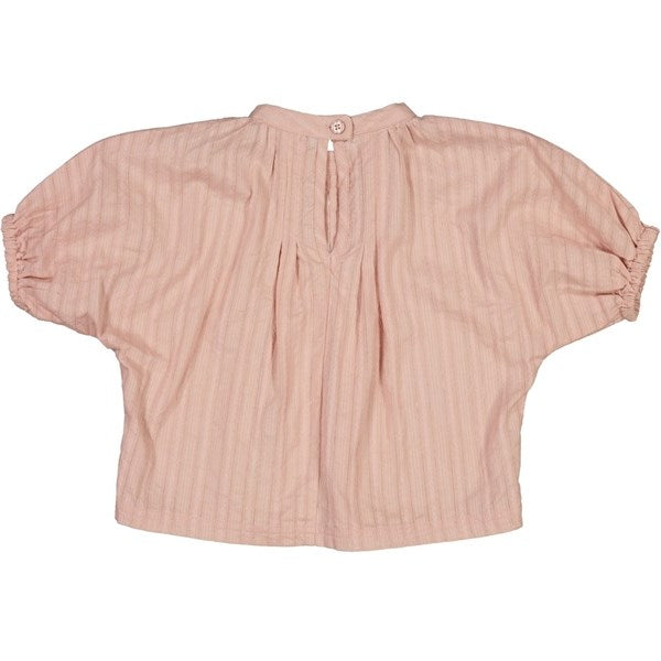 Apple Butter Stripe Rib Bluse - Wheat → Luksusbaby.dk