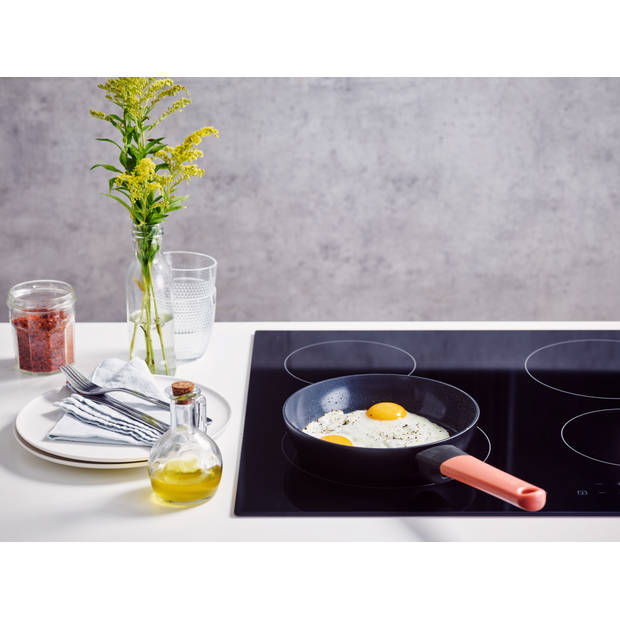 Brabantia TASTY+ Koekenpan - Ø 20 cm - keramische PFAS-vrije antiaanbaklaag - terracotta red