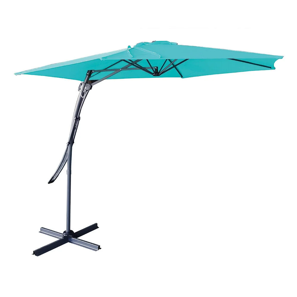 Parasol déporté MALAGA bleu