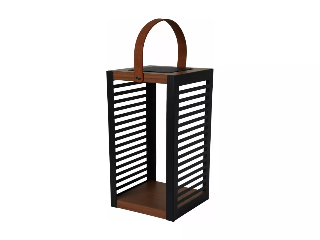 Lanterne solaire FERIAN SMALL Noir Metal H35cm