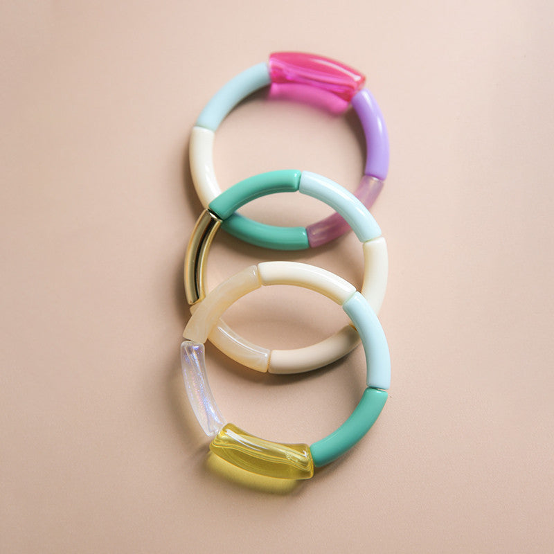 Armband Tube Tia pink lila grün blau
