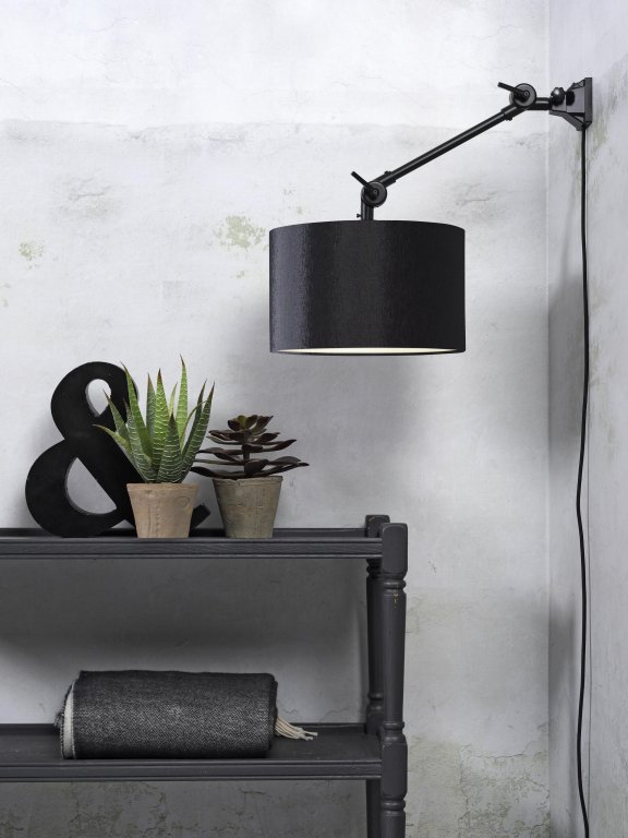 It's about Romi Amsterdam wandlamp met kap W1 licht linnen