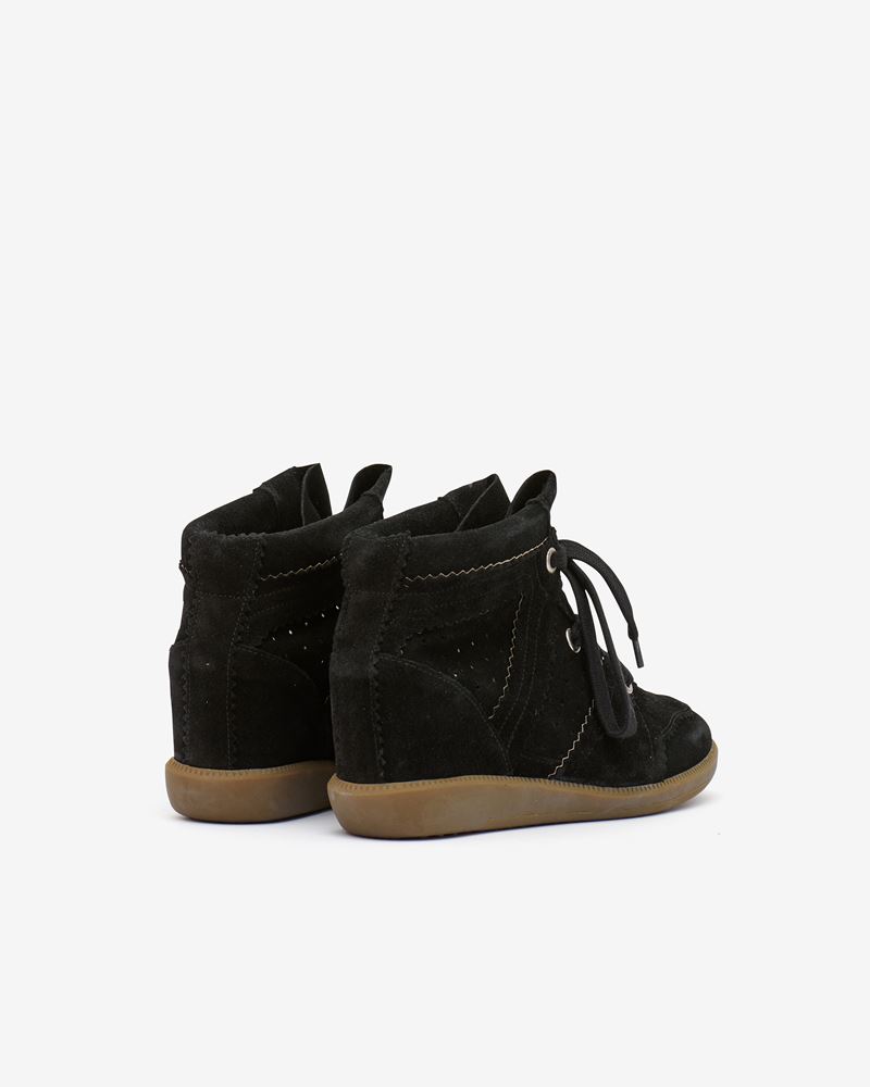 BASKETS EN CUIR VELOURS BOBBY