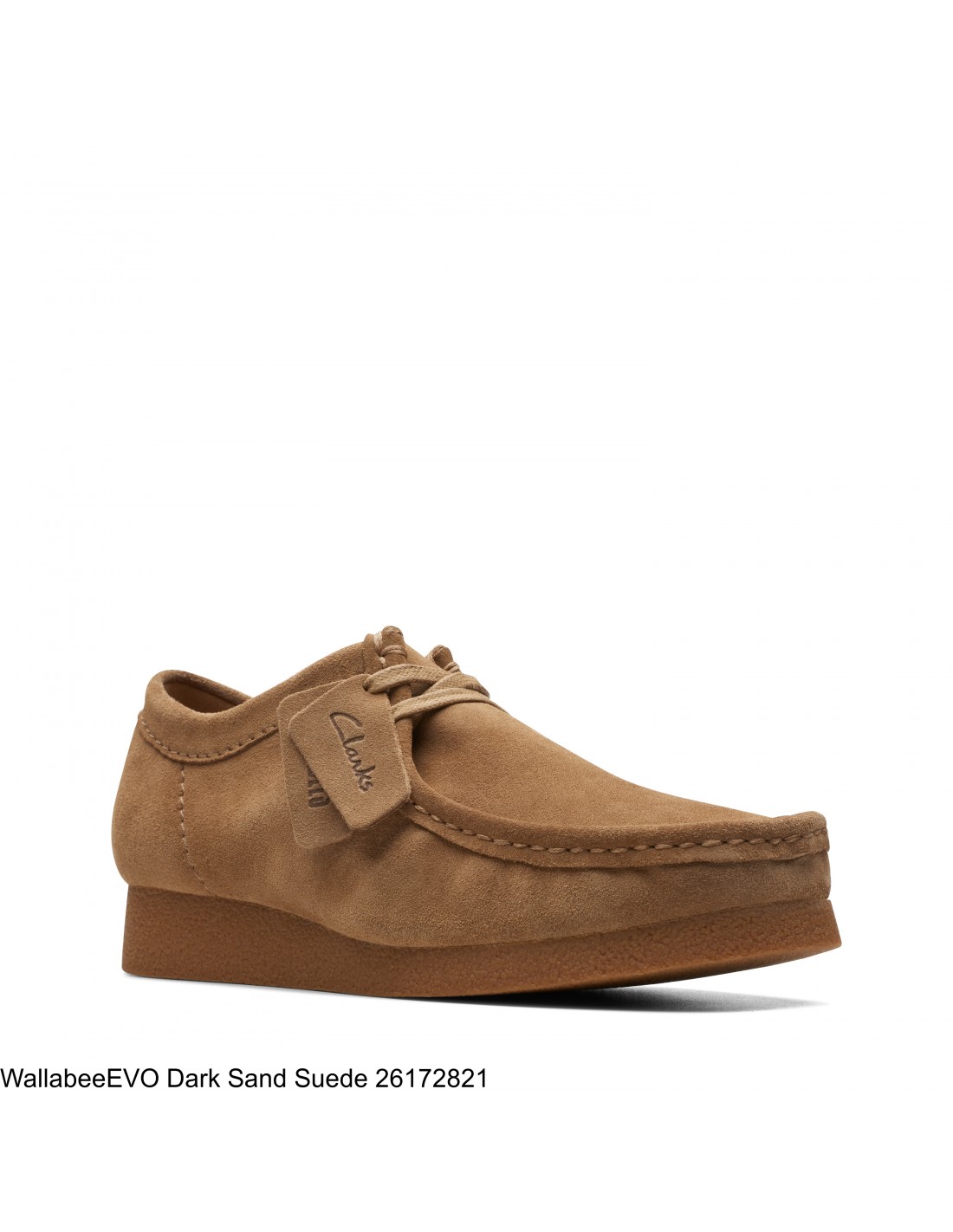 clarks Derbies femme wallabeeevosh dark sand suede