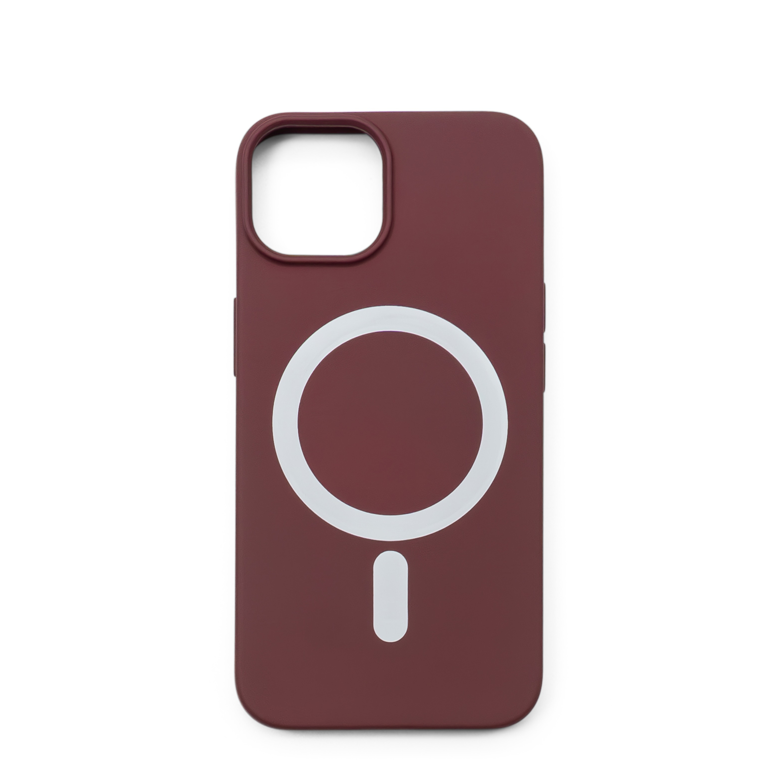 iPhone 14 MagSafe Silikon Case Hülle - Pflaume