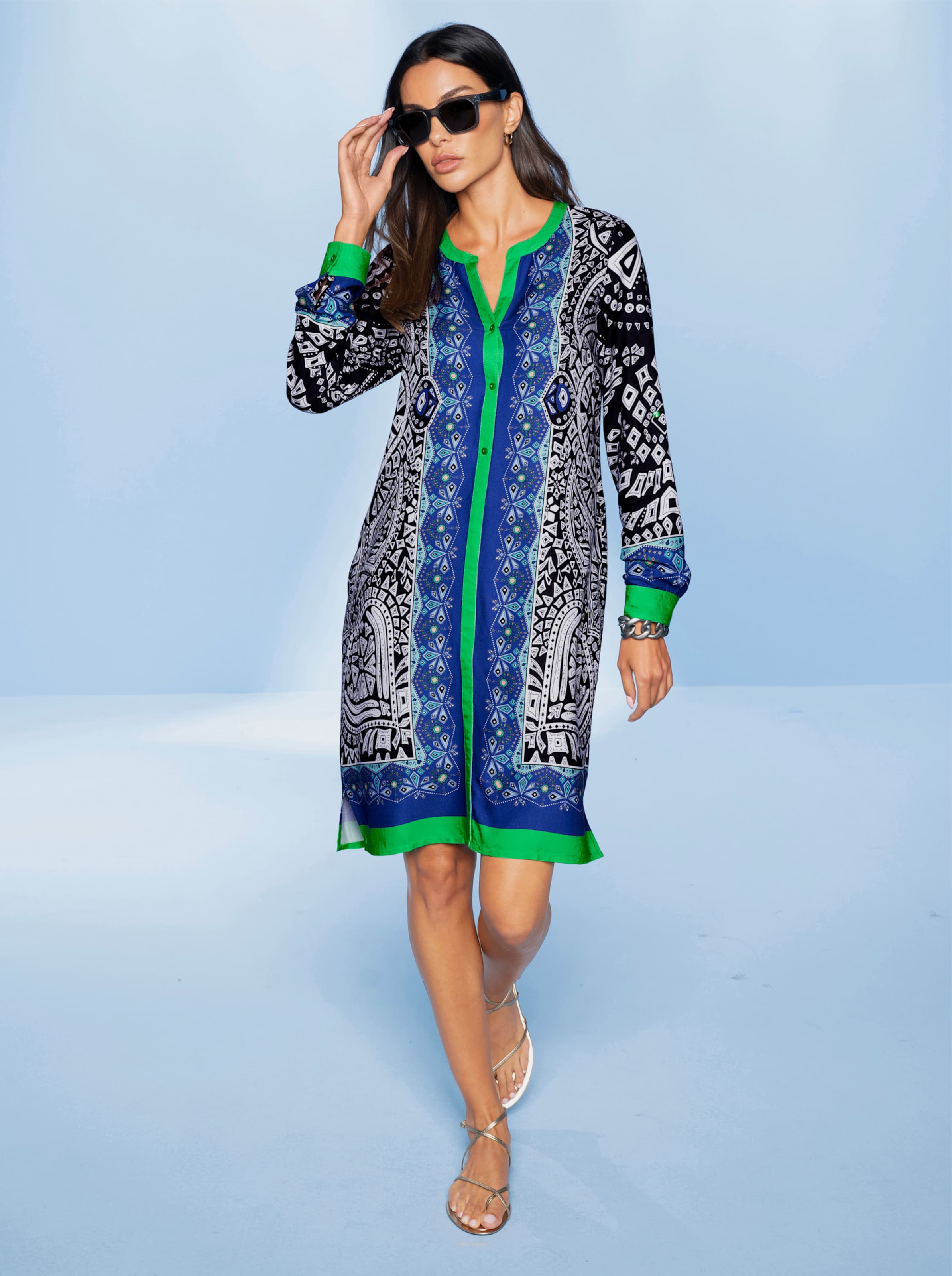 Druck-Kleid