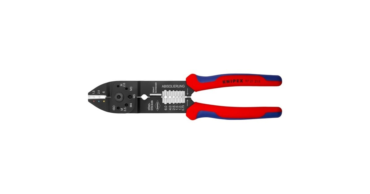 KNIPEXKrimptang 9721215  (Rood/blauw)