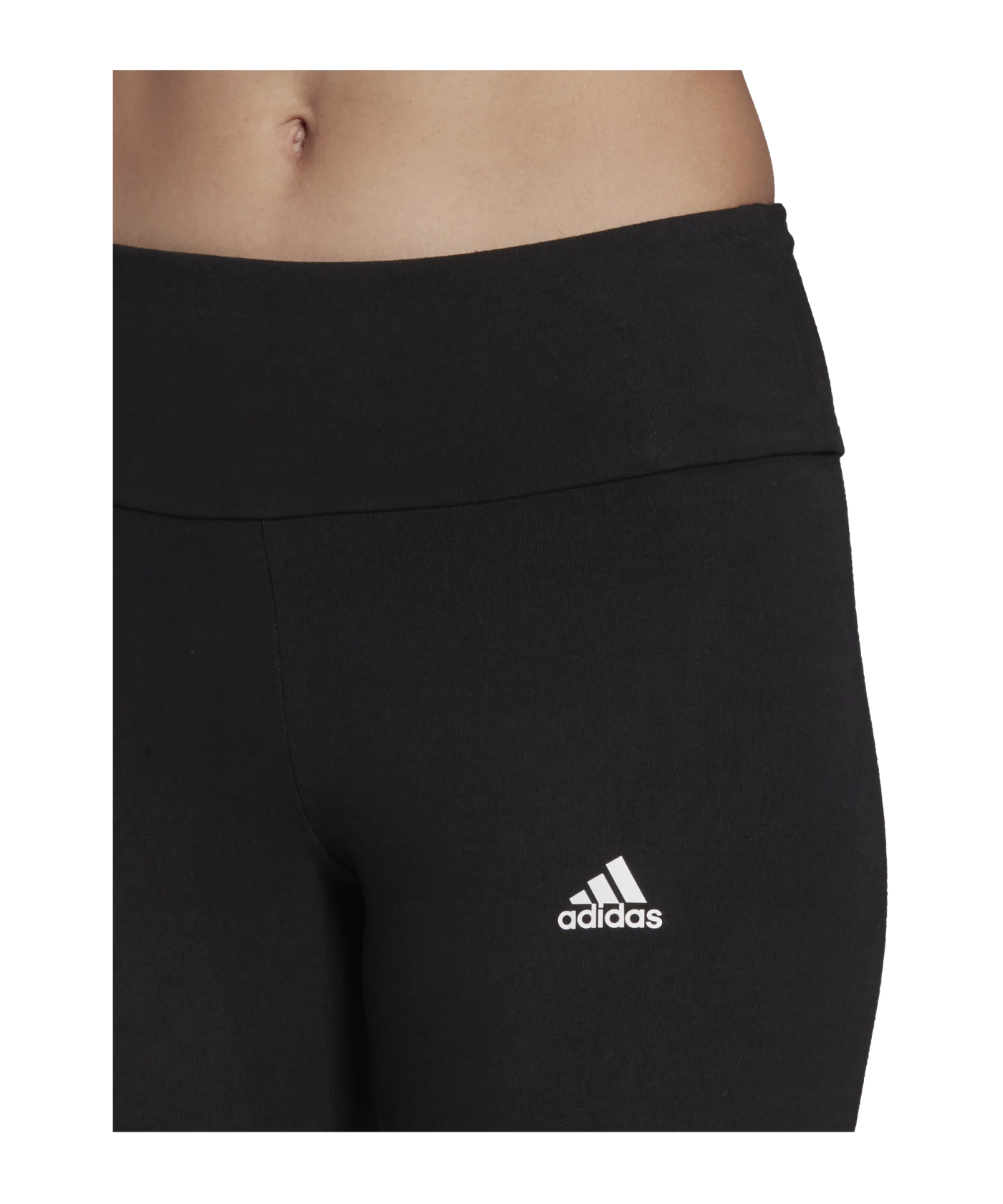 adidas Ess High Waist Leggings Damen Schwarz SG Sondergrössen