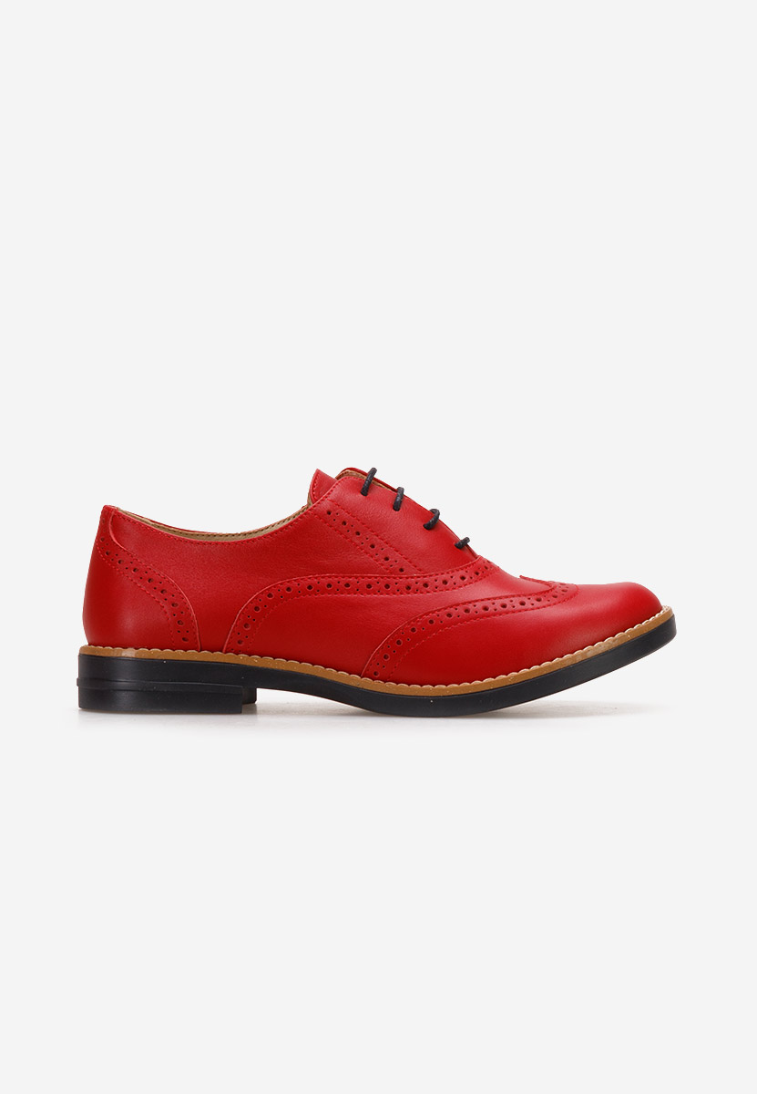 Chaussures brogue pour femme rouges Emily