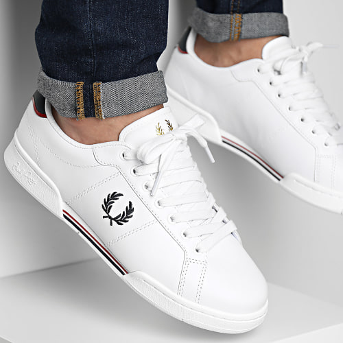 Baskets B722 Leather B6311 White Navy