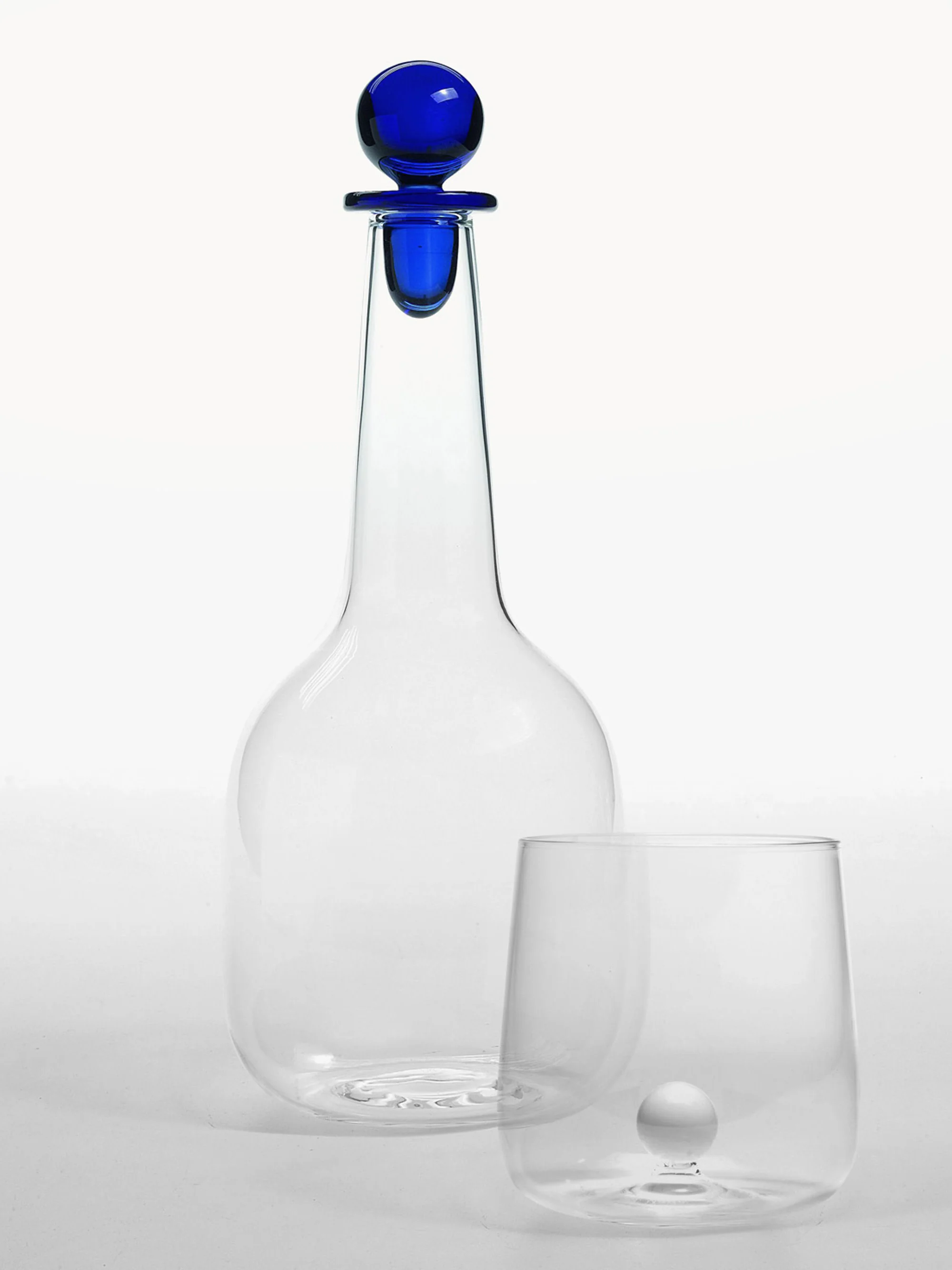 Handgemaakte waterglazen Bilia van borosilicaatglas, 6-delig