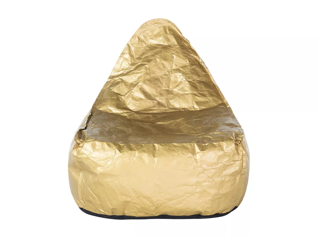 Pouf poire 200 L DROP 63 cm 75 cm Doré