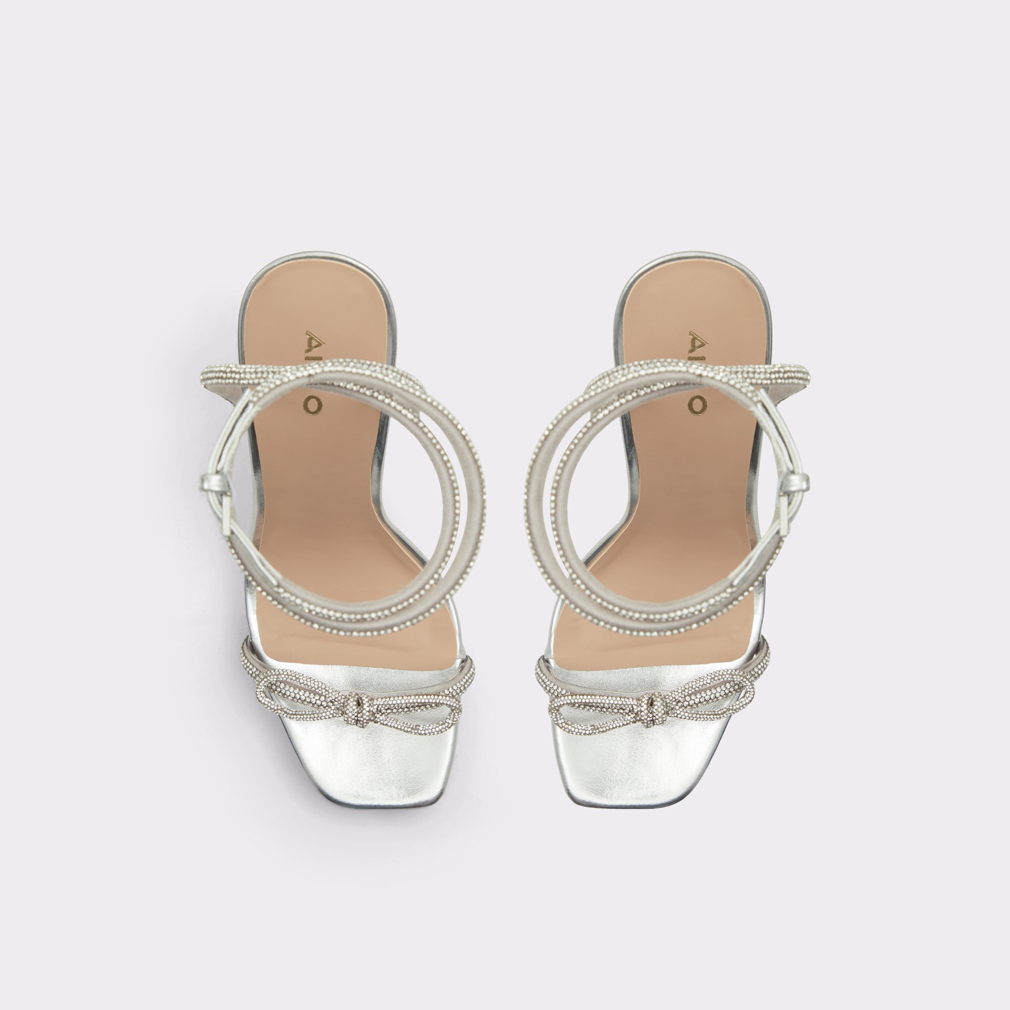 Domenica Silver Women Strappy Sandals