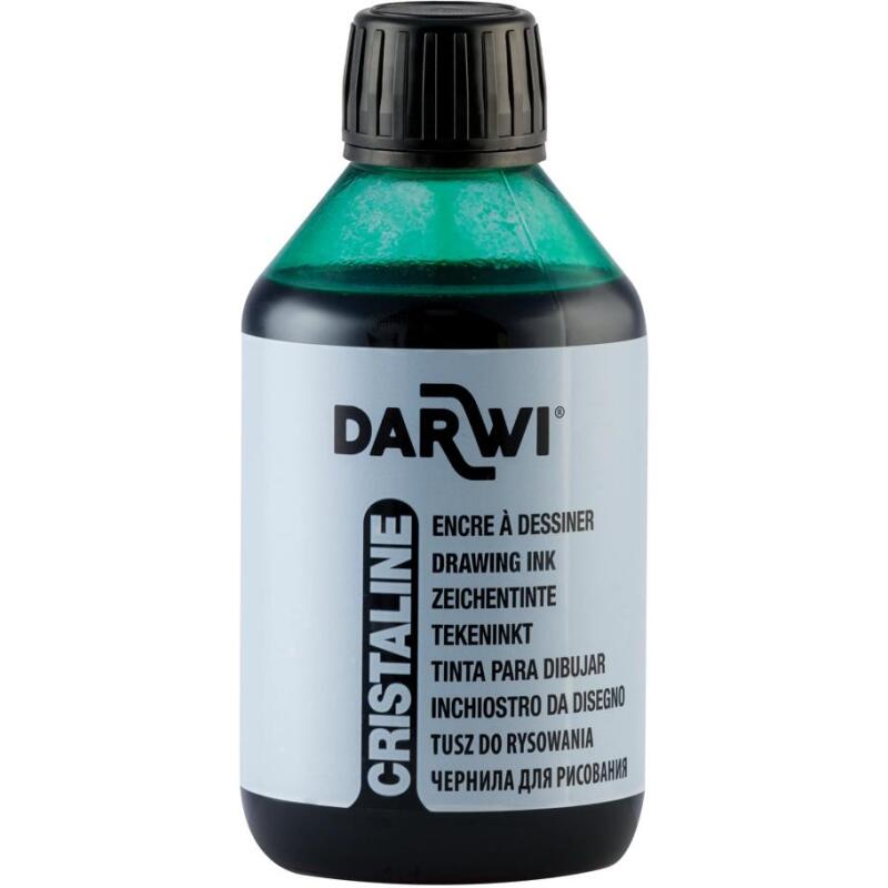 DARWI Flacon de 250 ml d'Encre à Dessiner - Vert sapin