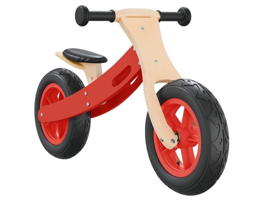 VIDAXL - Draisienne Vélo d'équilibre pour enfants avec pneus pneumatiques rouge