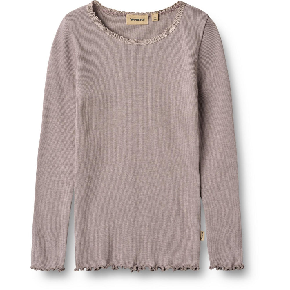 Køb Wheat Dusty Purple Rib Bluse Reese