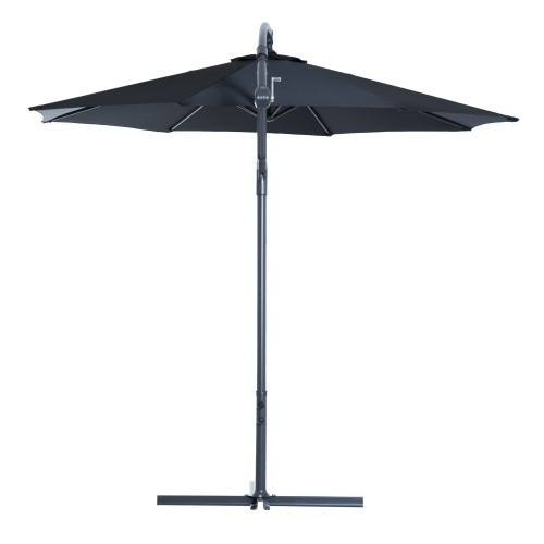 Guarda-sol Outsunny para jardim, preto