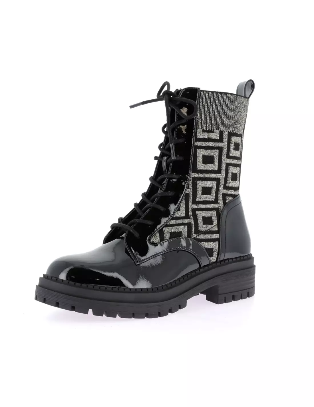 LA STRADA 2203696 - Boots & bottines BLACKWRINKLE-GOLDKNITTED