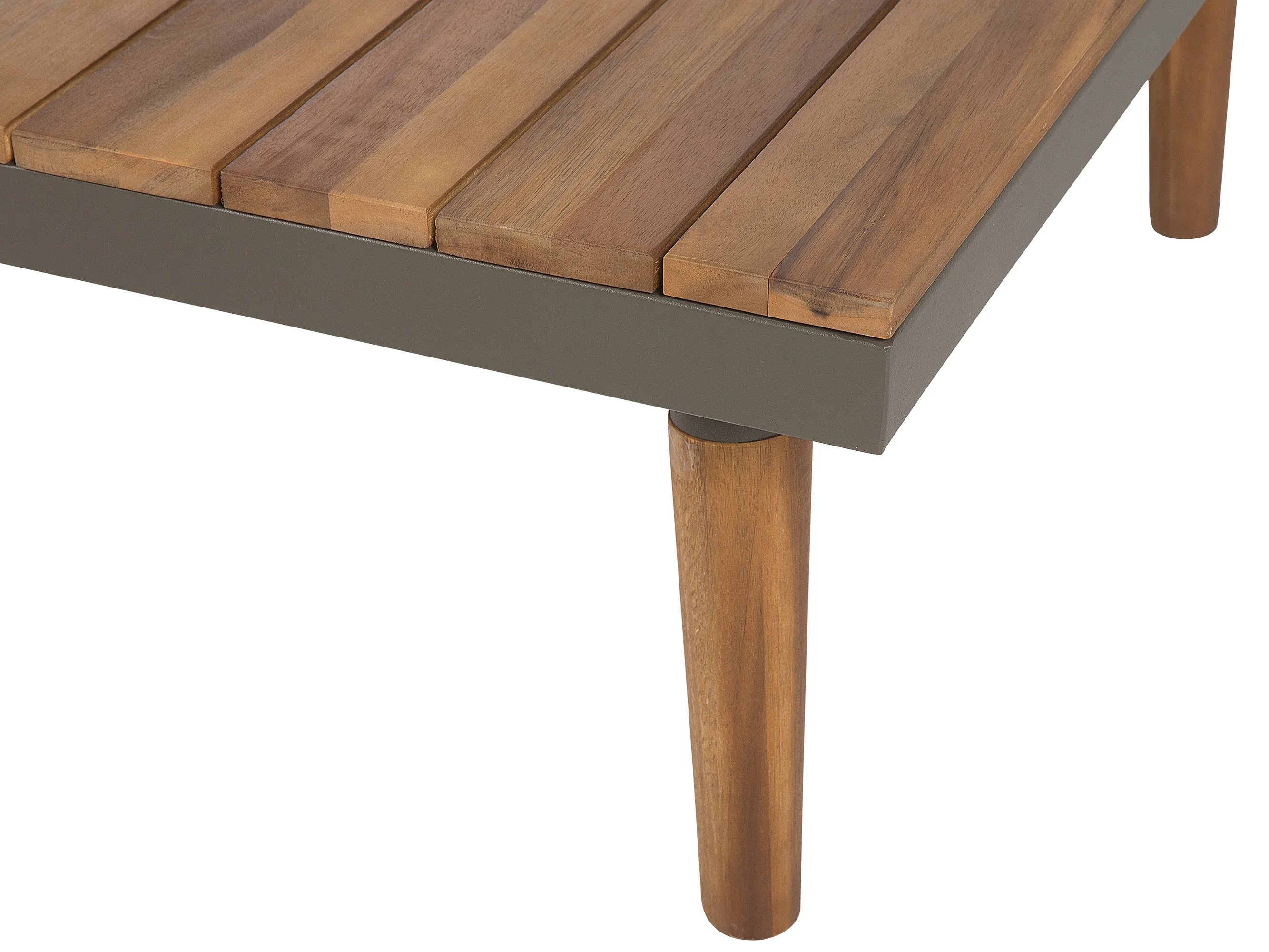 Tuin hoekloungeset met tafel 5-zits CORATO Acaciahout Grijs
