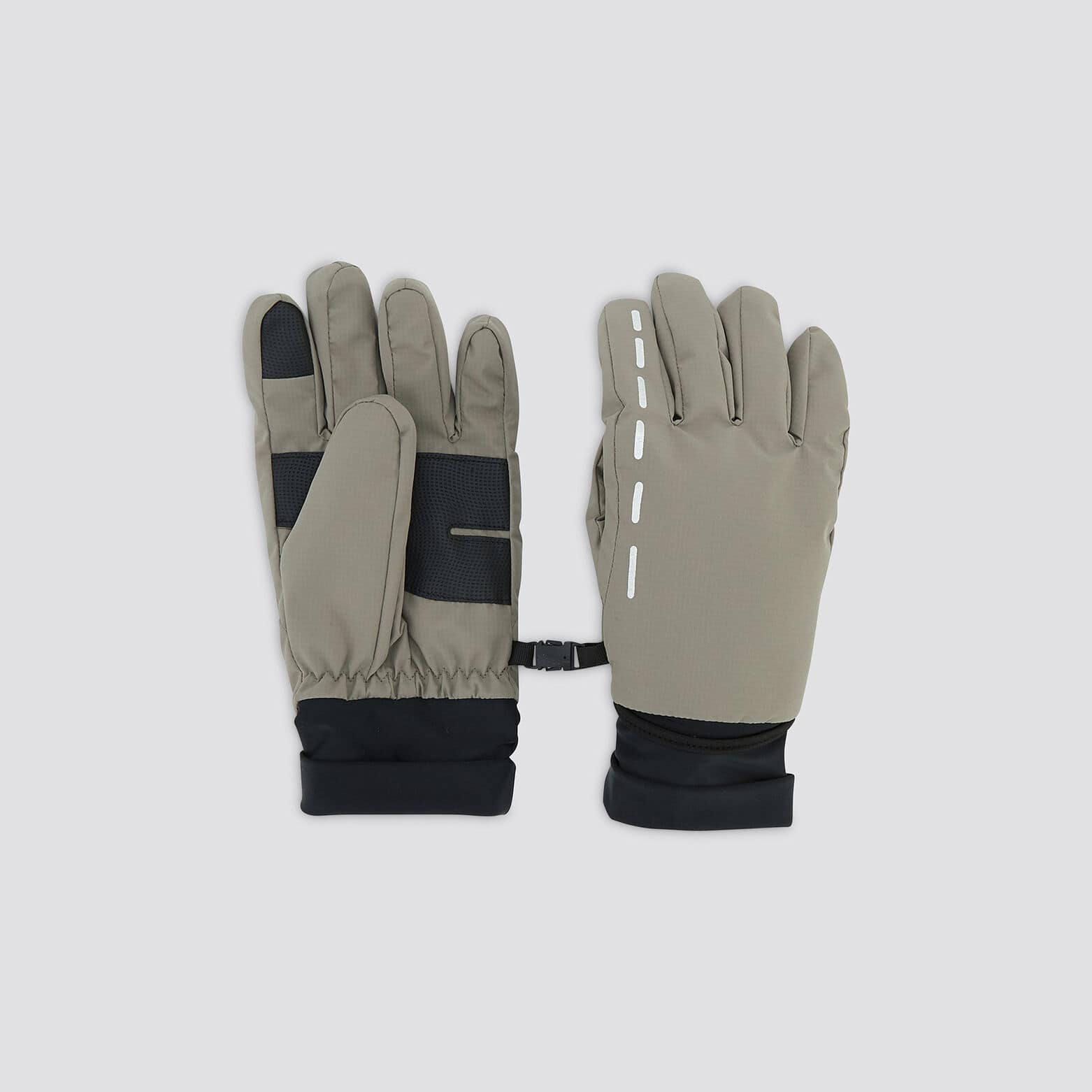 Gants tactiles avec matière imperméable Kaki Clair