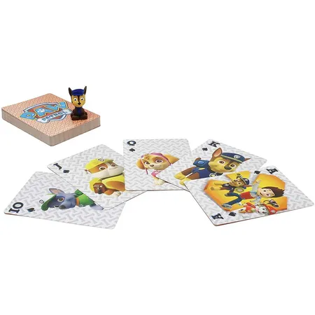 Spin Master Paw Patrol Jumbo-Spielkarten + Chase-Figur