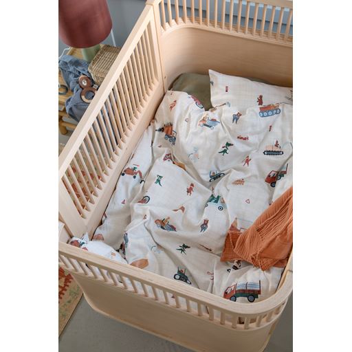 Sebra Busy Builders Babysengetøj, Multi, 70x100 cm
