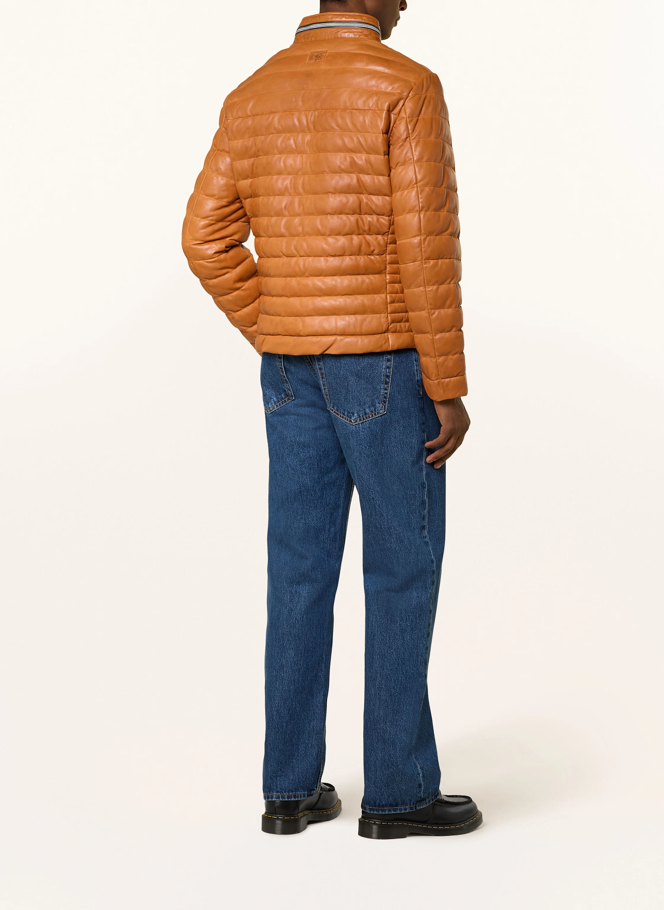 MILESTONE Steppjacke MSCORTINO aus Leder mit DUPONT™ SORONA®-Isolierung