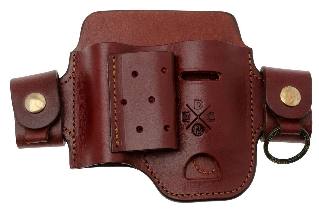 1791 EDC Heavy Duty Action-Snap Large Flex Tool Organizer EDC-HD-AS-LF-CHN-A Chestnut, lederen riemholster