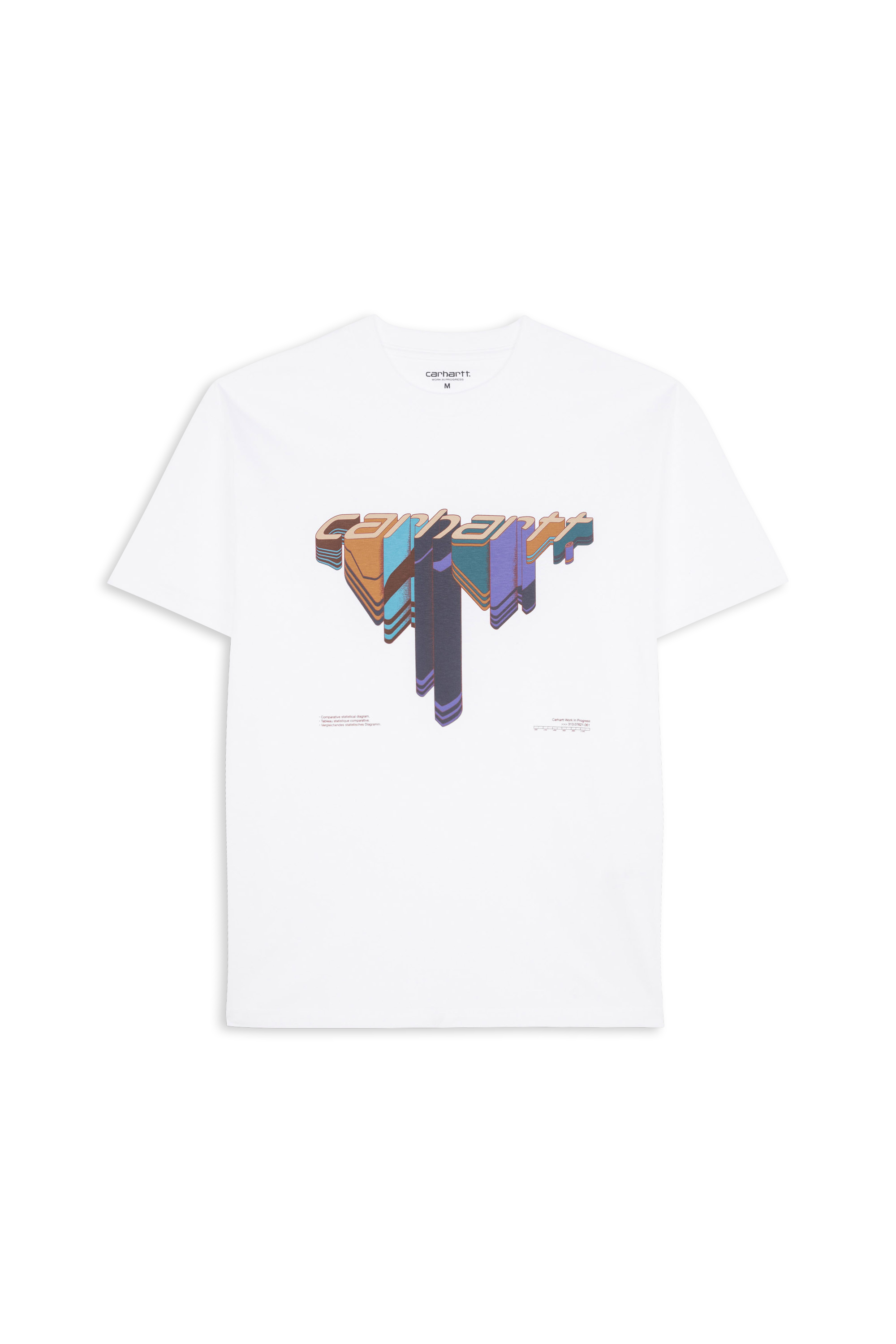 CARHARTT WIP T-shirt Diagram Script  Blanc
