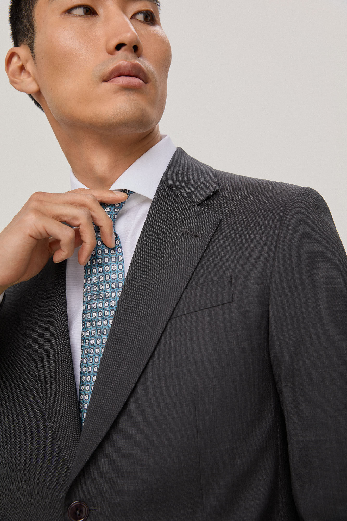 Blazer cinza slim fit - Cinza
