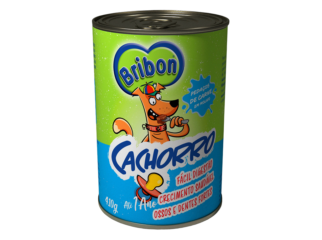 COMIDA HÚMIDA CÃO BRIBON CACHORRO 410G
