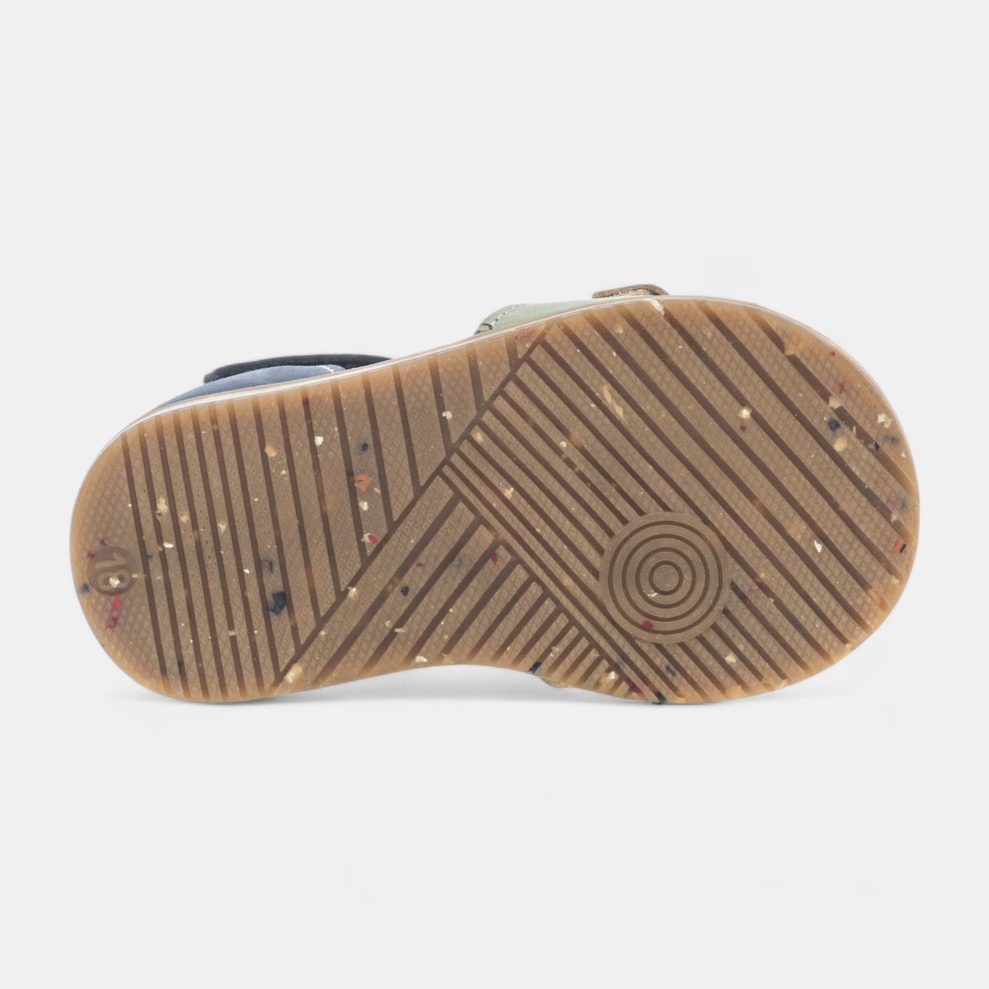 Sandales Bébé garçon en cuir vert clair