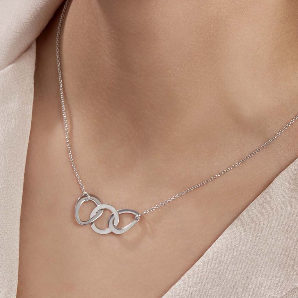 Collier Joy Argent Blanc