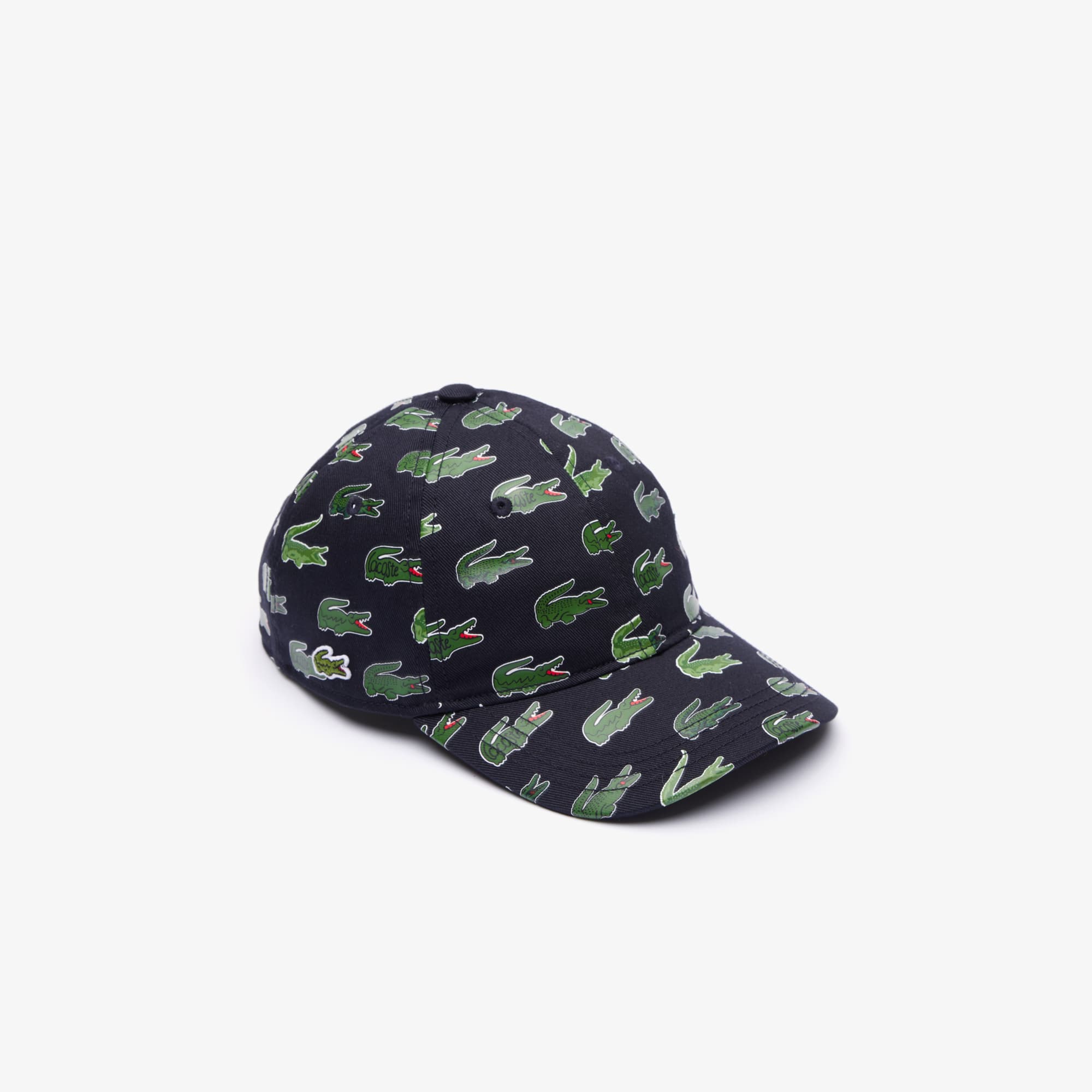 Casquette à imprimé signature en coton Casquettes & Bonnets - Bleu - Lacoste - Enfant