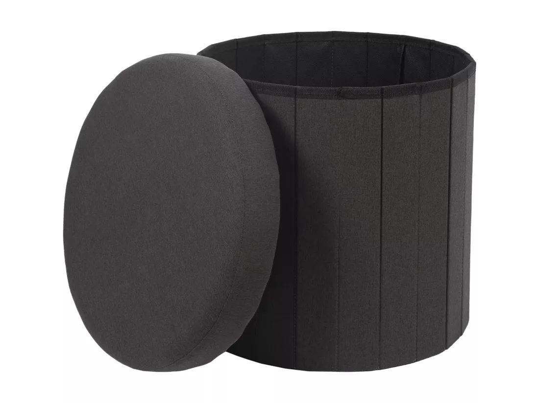 Coffre Pouf Pliable Noir Pills M4