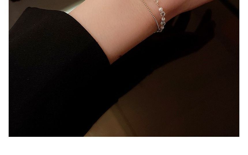 LIVSIA - Armband met gelaagde strass-imitatieparels